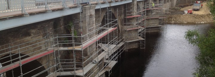 Na reabilitação da ponte Romana de Lugo usou-se um laser scâner de alta precisão para a estrutura