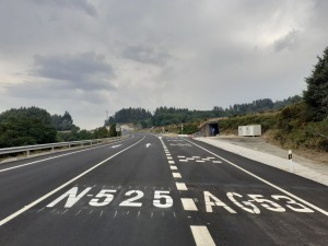 Misturas construye el nuevo enlace de acceso a la Autovía AG-53 en Dozón (Pontevedra)